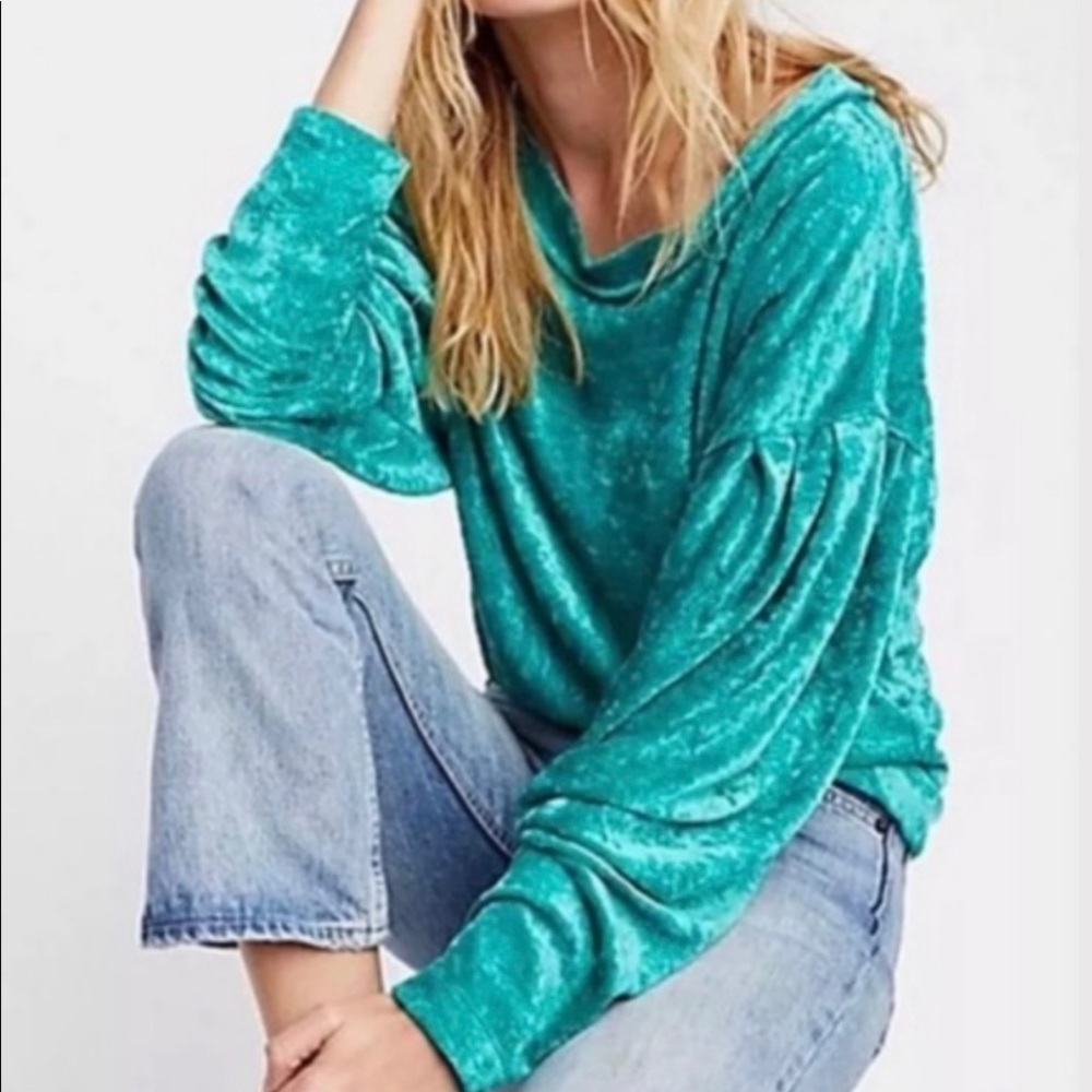 Free People Milan Velvet Layering Sweater